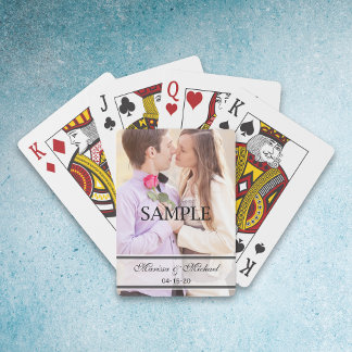 Hochzeitskarten mit Foto Spielkarten