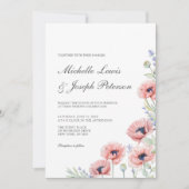 Hochzeitskarten mit moderner Wasserfarbe Einladung (Vorderseite)