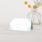 Hochzeitskarten | Nadine (Light Turquoise Blue) Platzkarte (Vorderseite)