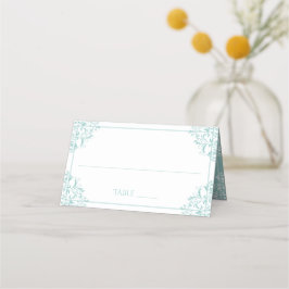 Hochzeitskarten | Nadine (Light Turquoise Blue) Platzkarte