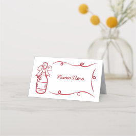 Hochzeitskarten Namen von Hand, die von Whimsical Platzkarte