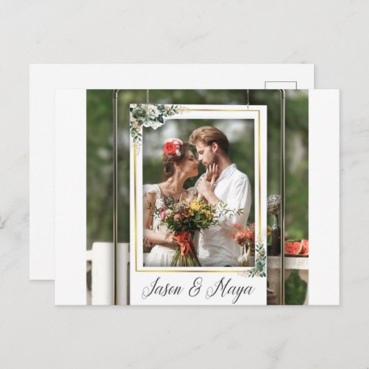 Hochzeitskarten Postkarte (Vorne/Hinten)