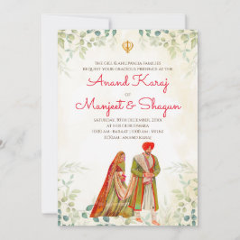 Hochzeitskarten Punjabi und Einladungen von Anand