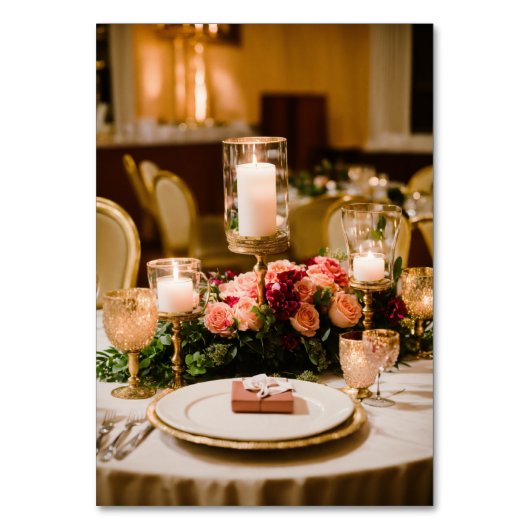 Hochzeitskarten Tischnummer (Vorderseite)