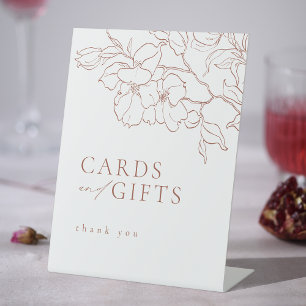 Hochzeitskarten und Geschenke aus der feinen Terra Sockelschild