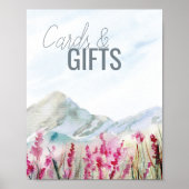 Hochzeitskarten und Geschenke für Bergvögel Poster