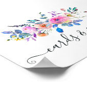 Hochzeitskarten und Geschenke für die Blumenwelt i Poster (Ecke)