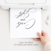 Hochzeitskarten und Geschenke Signieren Modernes E Poster