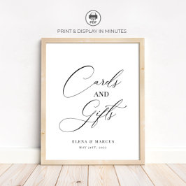 Hochzeitskarten und Geschenke Signieren Modernes E Poster