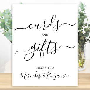 Hochzeitskarten und Geschenke Unterschreiben Moder Poster
