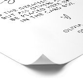 Hochzeitskarten und Geschenke-Zeichen, modern Mini Poster (Ecke)