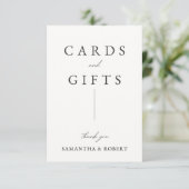 Hochzeitskarten und Geschenkzeichen (Stehend Vorderseite)