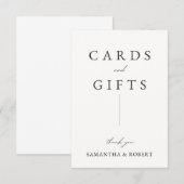 Hochzeitskarten und Geschenkzeichen (Vorne/Hinten)
