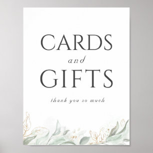 Hochzeitskarten und Geschenkzeichen Poster