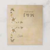 Hochzeitskarten und Platzkarten (Außenseite Aufgefaltet)