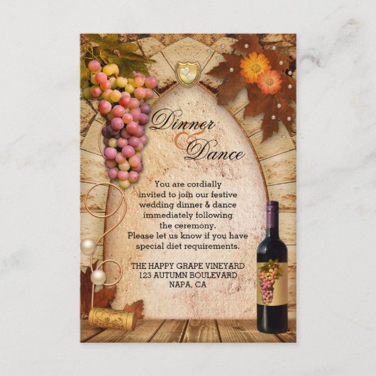 Hochzeitskarten und Unterkünfte Beilage Karte (Vorderseite)