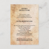 Hochzeitskarten und Unterkünfte Beilage Karte (Rückseite)