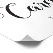 Hochzeitskarten unterzeichnen. Postkasten Poster (Ecke)