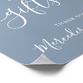 Hochzeitskarten verschenken moderne Kalligrafie, D Poster (Ecke)