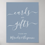 Hochzeitskarten verschenken moderne Kalligrafie, D Poster (Vorne)