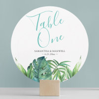 Hochzeitskarten vom tropischen Greenery Beach