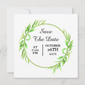 Hochzeitskartentabelle auf Platz Einladung (Rückseite)