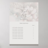 Hochzeitskartentabelle Poster (Vorne)