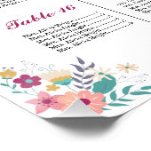 Hochzeitskartentabelle Poster (Ecke)