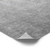 Hochzeitskartentabelle Vintages Silber Poster (Ecke)
