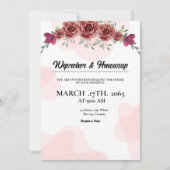 Hochzeitskartentechnik am Platz Einladung (Vorderseite)