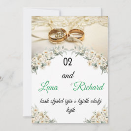 Hochzeitskartentwürfe Einladung