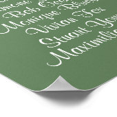 Hochzeitskarton Poster (Ecke)