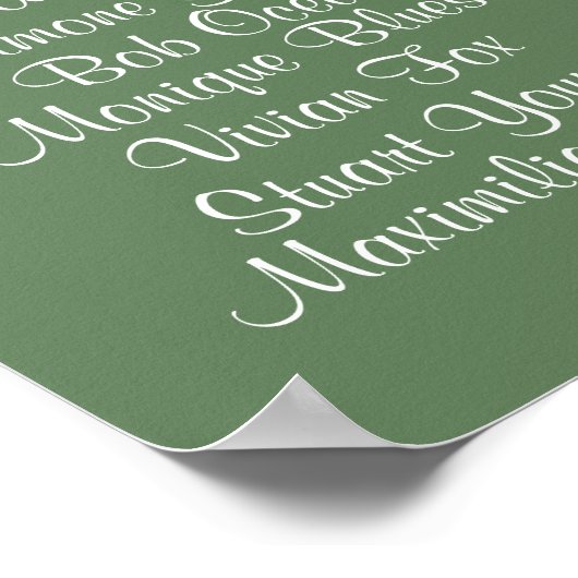 Hochzeitskarton Poster (Ecke)