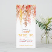 Hochzeitskaskadeln fallen Reben Aquarell Programm (Stehend Vorderseite)