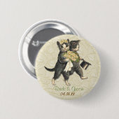 Hochzeitskatzen Button (Vorne & Hinten)