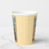 Hochzeitskatzen - das Personalisierte faule Paar Pappbecher (Rechts)