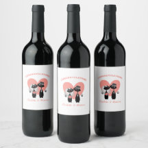 Hochzeitskatzen Elegante Schwarz-weiße Korallen Ni