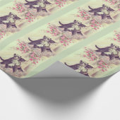 Hochzeitskatzen Geschenkpapier (Ecke)