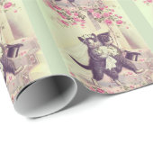 Hochzeitskatzen Geschenkpapier (Rolleneckpunkt)