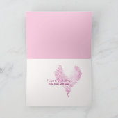 Hochzeitskatzen im Mondschein Karte (Innenseite)