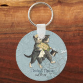 Hochzeitskatzen Schlüsselanhänger (Vorderseite)