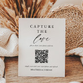 Hochzeitskennzeichen des Liebe-Fotos QR-Code-Zeich Sockelschild