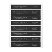 Hochzeitskennzeichen für Schwarz-weiße Adressen (Bogen)