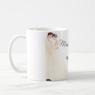 Hochzeitskeramik-Tasse Kaffeetasse