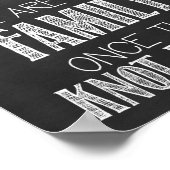 Hochzeitskhalkboard-Beschriftung Poster (Ecke)