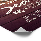 Hochzeitskick als Sitzplatt, keine Sektbrille Poster (Ecke)