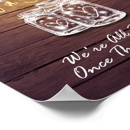 Hochzeitskick als Sitzplatz, nicht als Seitenwecke Poster (Ecke)