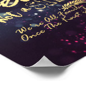 Hochzeitskick als Sitzplatz ohne seitliche Blumenz Poster (Ecke)