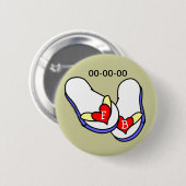 Hochzeitskippen Button (Vorne & Hinten)