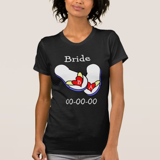 Hochzeitskippen T-Shirt (Vorderseite)